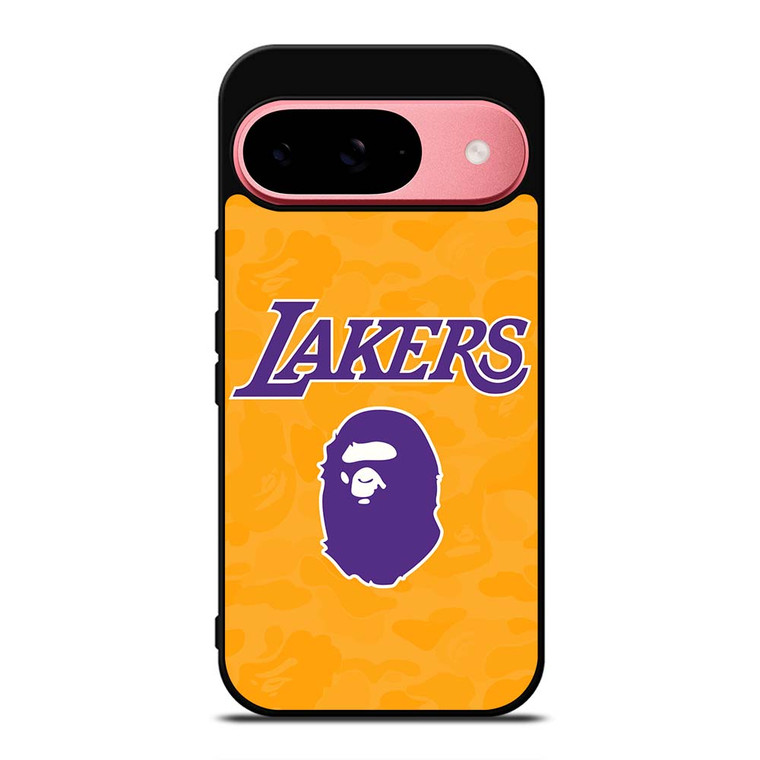 LOS ANGELES LAKERS X BAPE CAMO Google Pixel 9 Case Cover