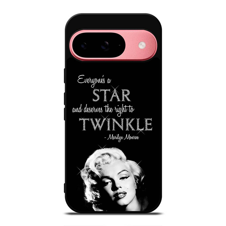 MARILYN MONROE BLACK QUOTES Google Pixel 9 Case Cover