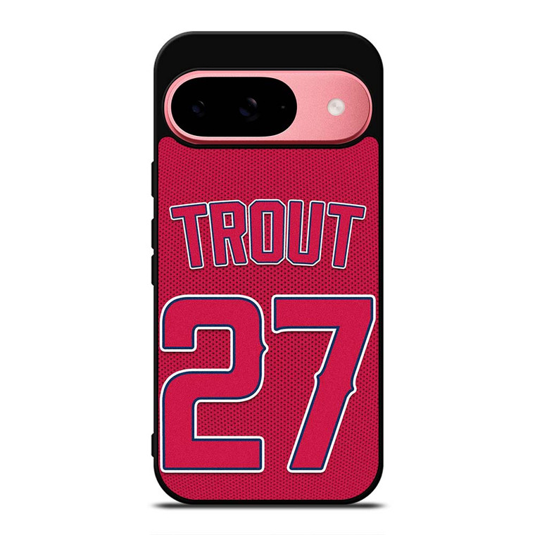 MIKE TROUT LOS ANGELES ANGELS MLB Google Pixel 9 Case Cover