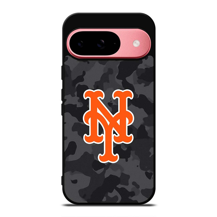 NEW YORK METS BASEBALL BLACK CAMO Google Pixel 9 Case Cover