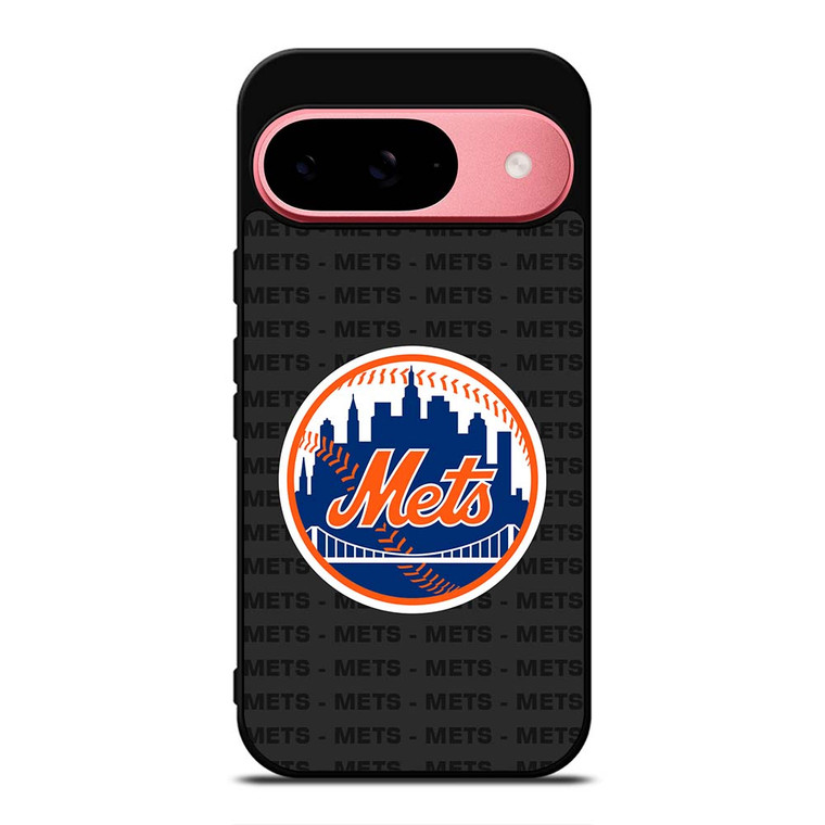 NEW YORK METS BASEBALL BLACK Google Pixel 9 Case Cover