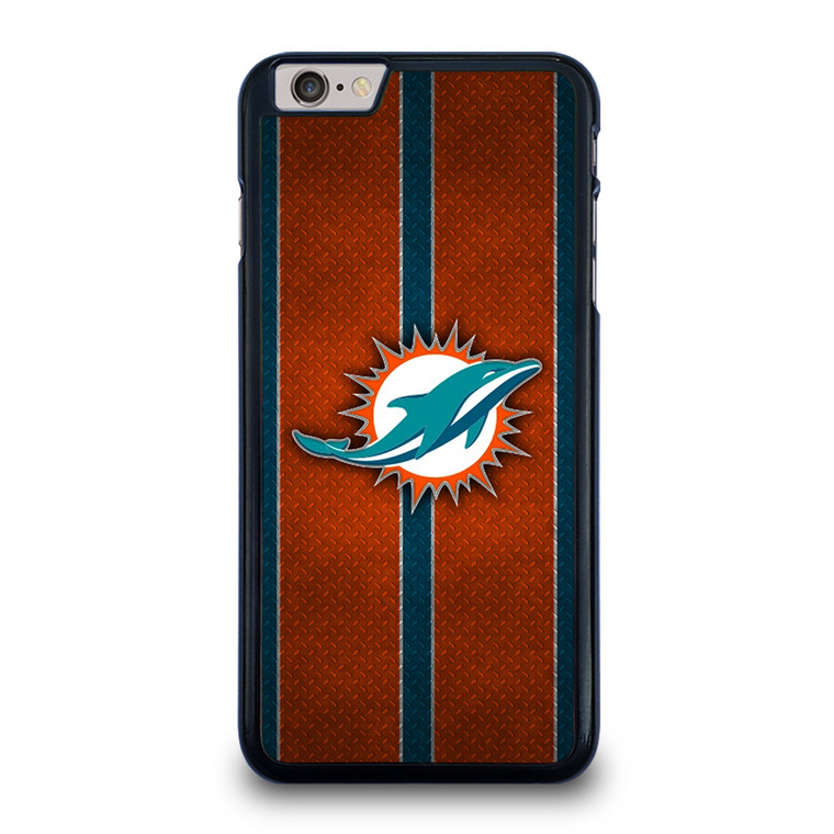 MIAMI DOPHINS NFL METAL STRIPE iPhone 6 / 6S Plus Case Cover