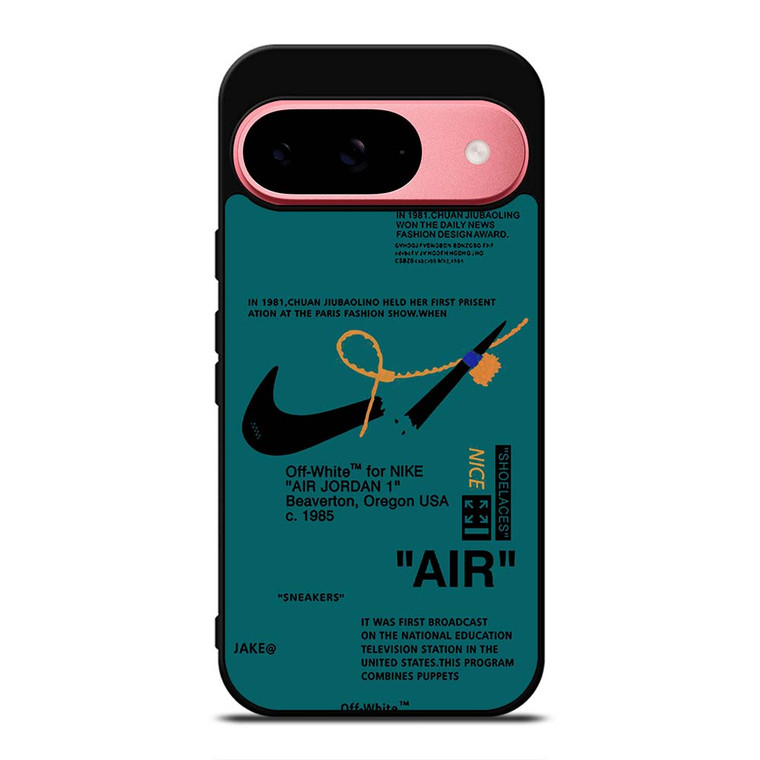 NIKE AIR OFF WHITE TOSCA Google Pixel 9 Case Cover