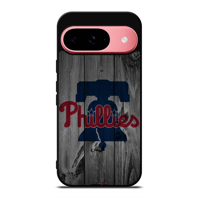 PHILADELPHIA PHILLIES BASEBALL MLB WOOD LOGO Google Pixel 9 Case Cover