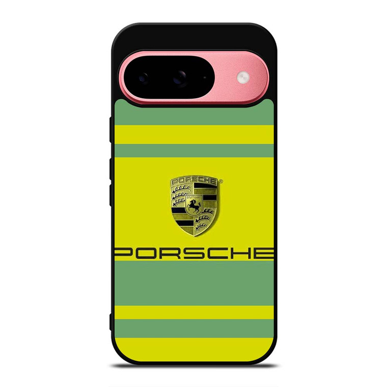 PORSCHE CAR LOGO YELLOW GREEN ICON Google Pixel 9 Case Cover