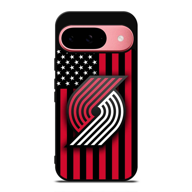 PORTLAND TRAIL BLAZERS NBA USA FLAG Google Pixel 9 Case Cover