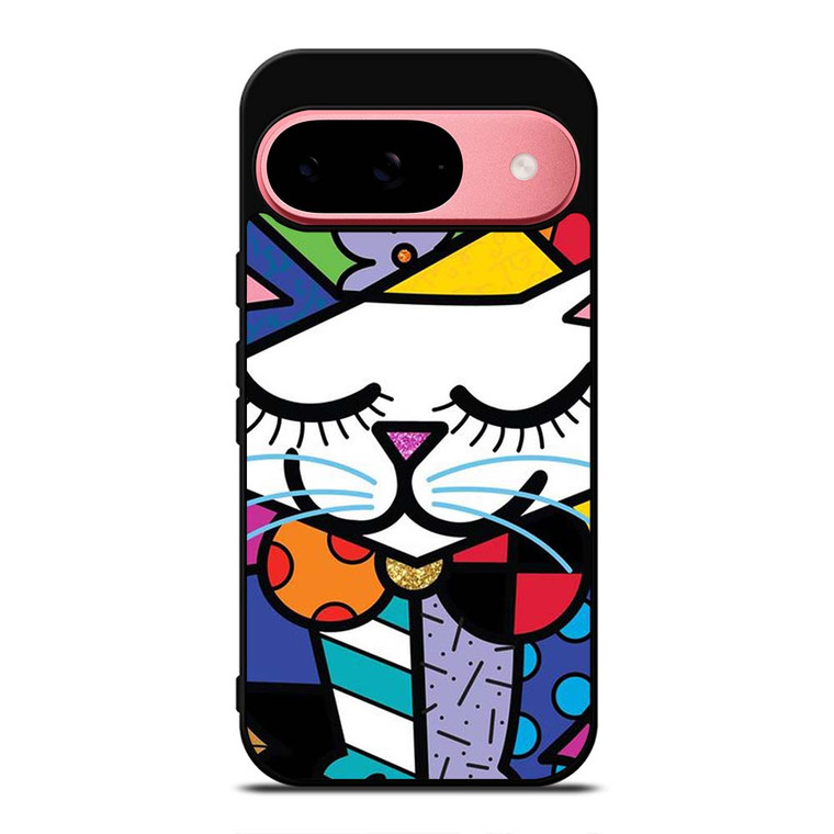 ROMERO BRITTO SERENE CAT ART Google Pixel 9 Case Cover