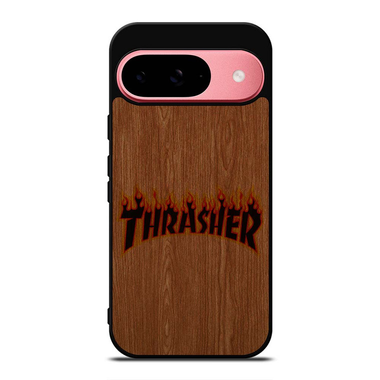 THRASHER SKATEBOARD WOODEN LOGO Google Pixel 9 Case Cover
