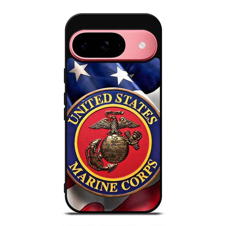 UNITED STATES US MARINE CORPS LOGO FLAG Google Pixel 9 Case Cover UNITED STATES US MARINE CORPS LOGO FLAG Google Pixel 9 Case Cover