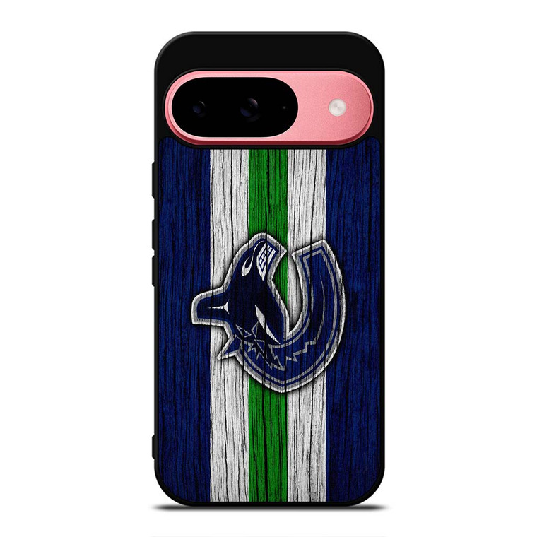 VANCOUVER CANUCKS WOODEN LOGO Google Pixel 9 Case Cover