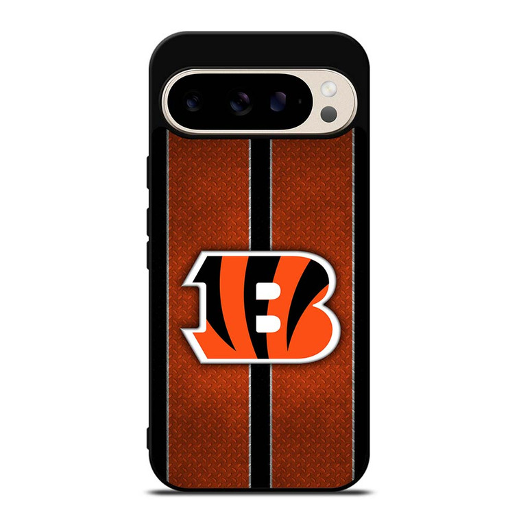 CINCINNATI BENGALS NFL METAL STRIPE Google Pixel 9 Pro Case Cover
