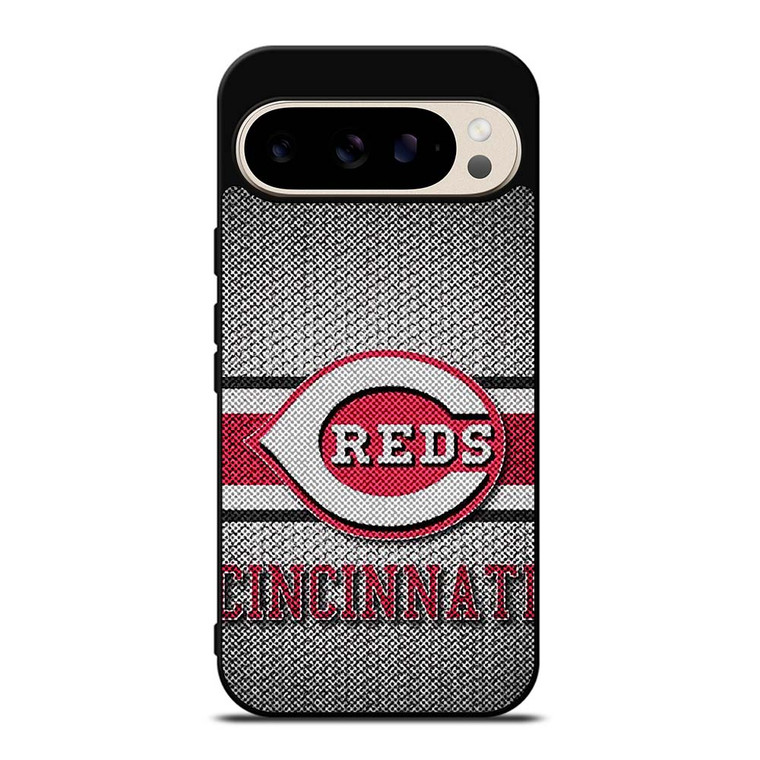 CINCINNATI RED MLB BASEBALL METAL Google Pixel 9 Pro Case Cover
