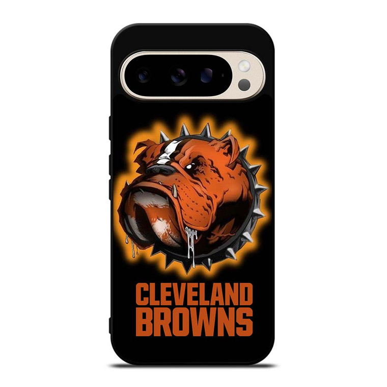 CLEVELAND BROWNS FOOTBALL LOGO DAWG POUND MASCOT Google Pixel 9 Pro Case Cover