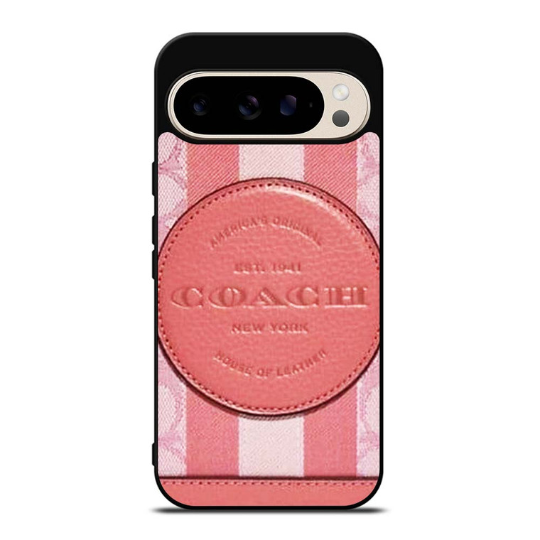 COACH NEW YORK LOGO PINK WALLET Google Pixel 9 Pro Case Cover