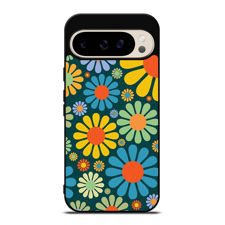 HIPPIE FLOWER PATTERN Google Pixel 9 Pro Case Cover