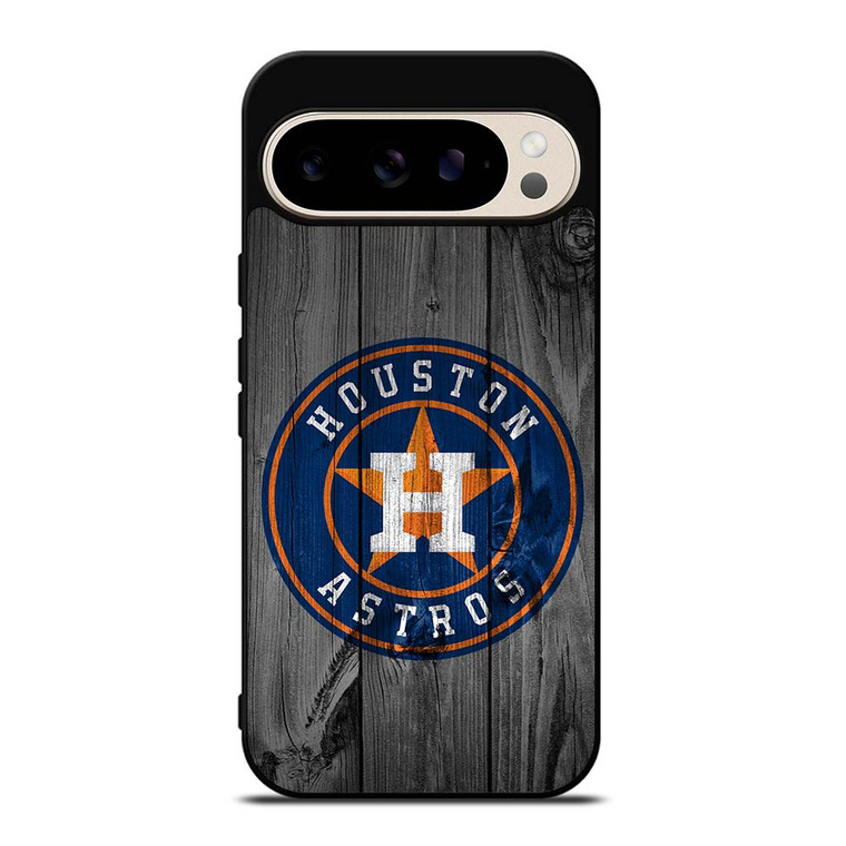 HOUSTON ASTROS BASEBALL MLB WOOD LOGO Google Pixel 9 Pro Case Cover
