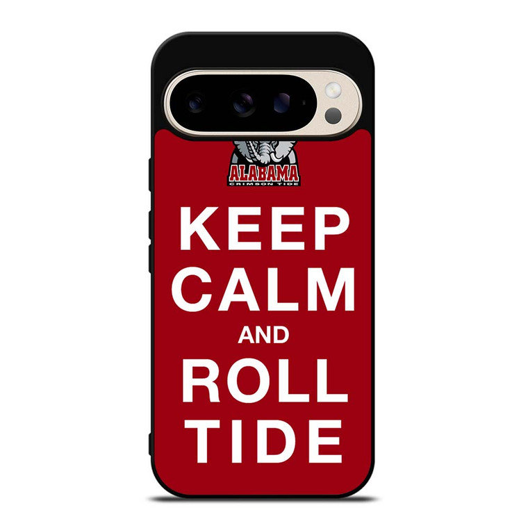 KEEP CALM ALABAMA CRIMSON ROLL TIDE Google Pixel 9 Pro Case Cover