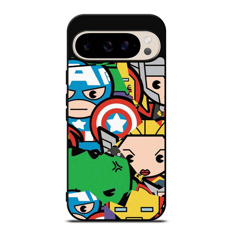 MARVEL COMIC CHARACTERS COLLAGE Google Pixel 9 Pro Case Cover