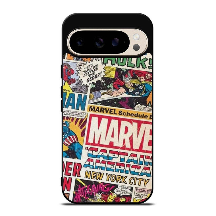 MARVEL COMICS COLLAGE Google Pixel 9 Pro Case Cover