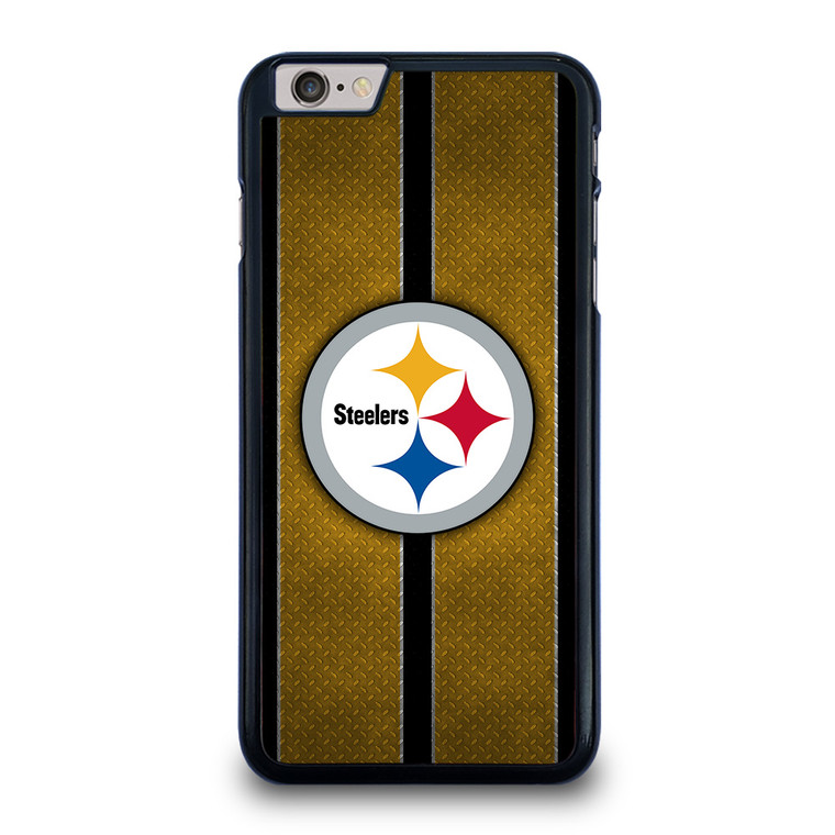 PITTSBURGH STEELERS NFL METAL STRIPE iPhone 6 / 6S Plus Case Cover PITTSBURGH STEELERS NFL METAL STRIPE iPhone 6 / 6S Plus Case Cover