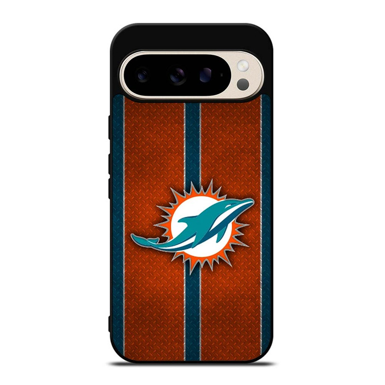 MIAMI DOPHINS NFL METAL STRIPE Google Pixel 9 Pro Case Cover