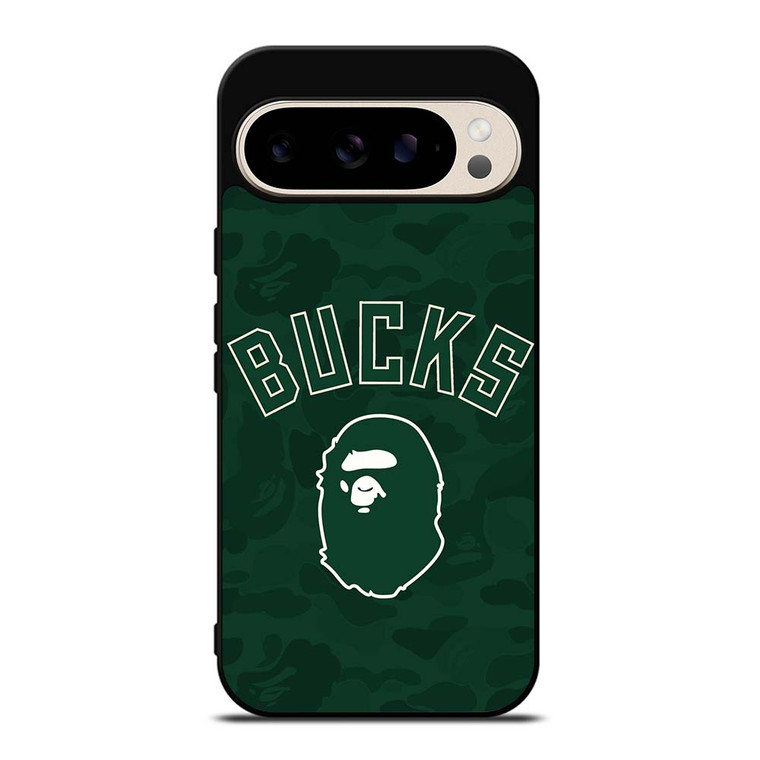 MILWAUKEE BUCKS X BAPE CAMO Google Pixel 9 Pro Case Cover