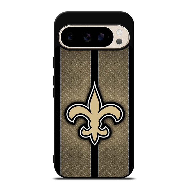 NEW ORLEANS SAINTS NFL METAL STRIPE Google Pixel 9 Pro Case Cover
