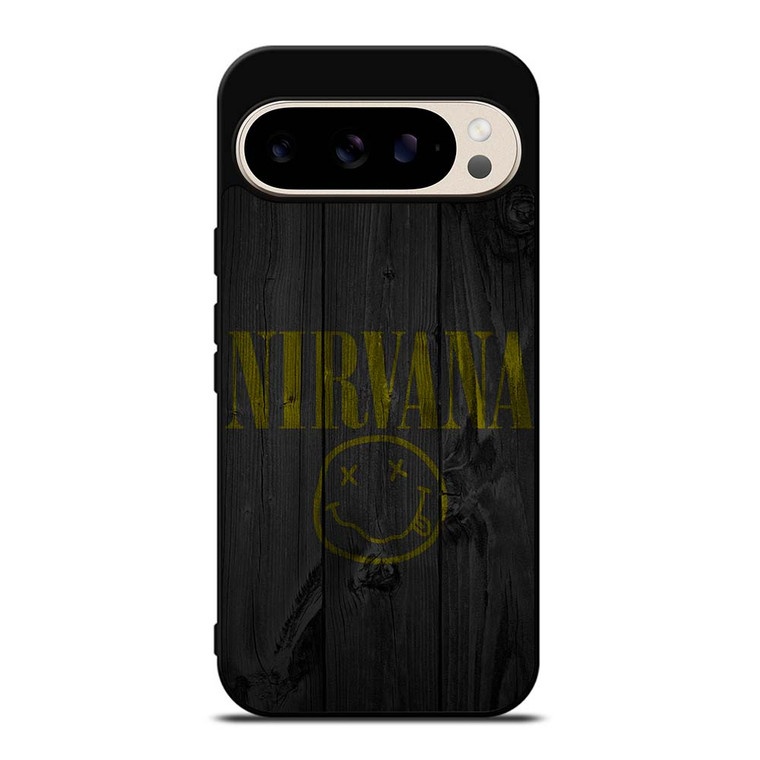 NIRVANA ROCK BAND WOODEN LOGO Google Pixel 9 Pro Case Cover