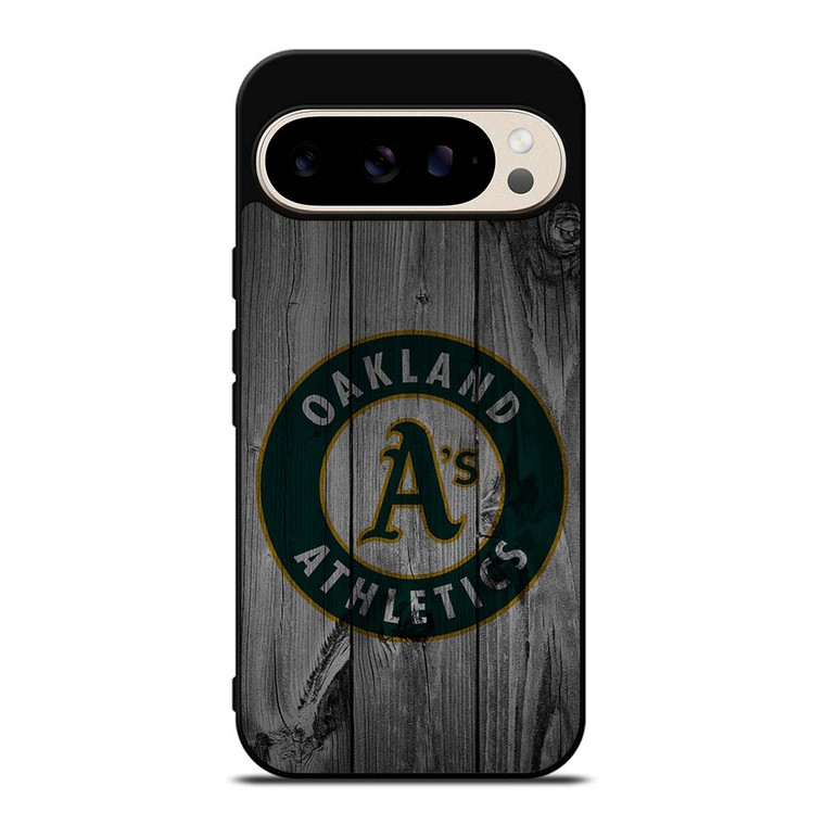 OAKLAND ATHLETICS BASEBALL MLB WOOD LOGO Google Pixel 9 Pro Case Cover