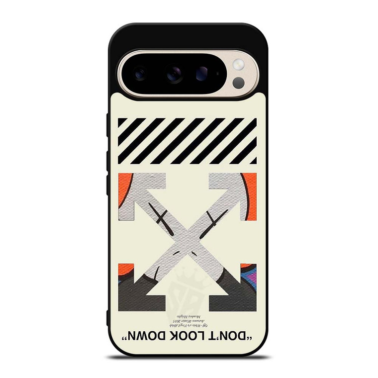 OFF WHITE KAWS LOGO DONT LOOK DOWN Google Pixel 9 Pro Case Cover