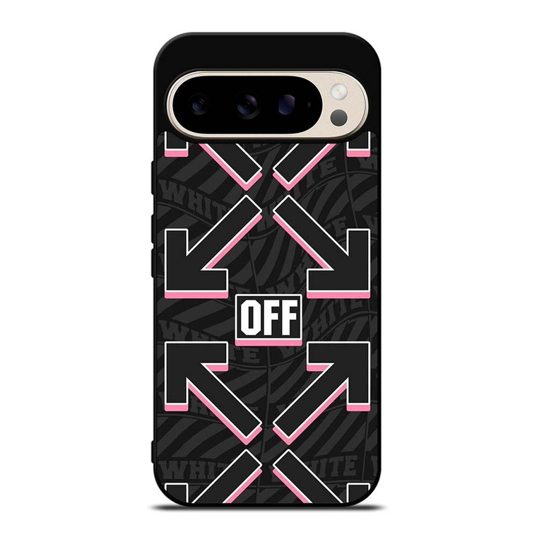 OFF WHITE LOGO BLACK PINK Google Pixel 9 Pro Case Cover