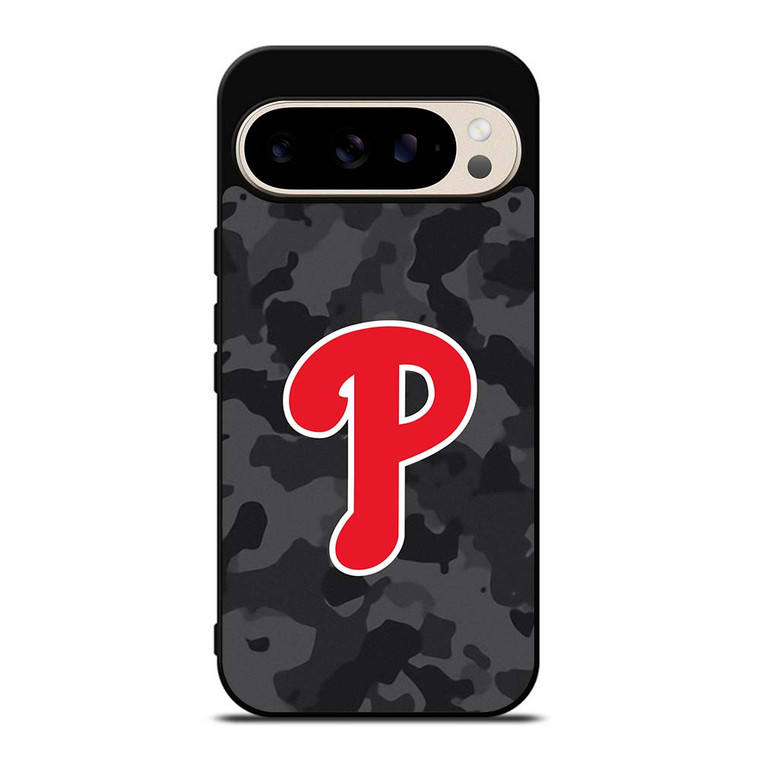PHILADELPHIA PHILLIES BASEBALL BLACK CAMO Google Pixel 9 Pro Case Cover