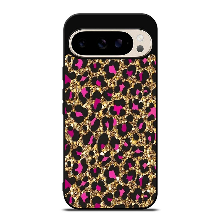 PINK LEOPARD GLITTER SKIN Google Pixel 9 Pro Case Cover