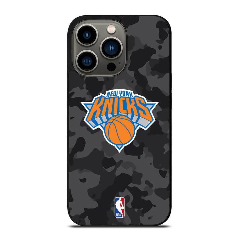 NEW YORK KNICKS BLACK CAMO iPhone 13 Pro Case Cover