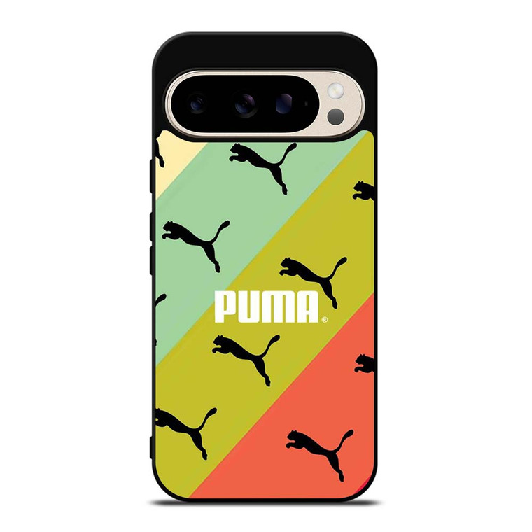 PUMA LOGO STRIPE PATTERN Google Pixel 9 Pro Case Cover