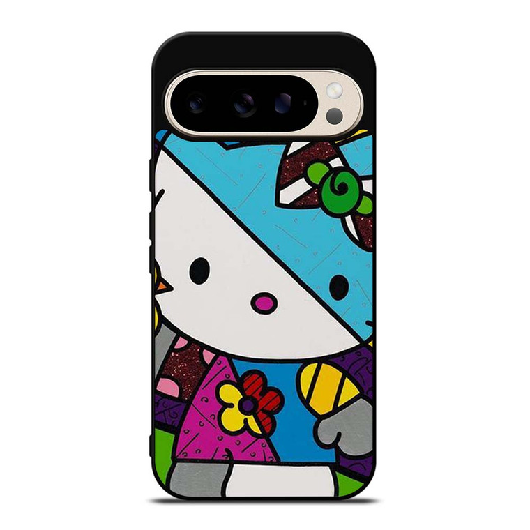 ROMERO BRITTO HELLO KITTY ART Google Pixel 9 Pro Case Cover