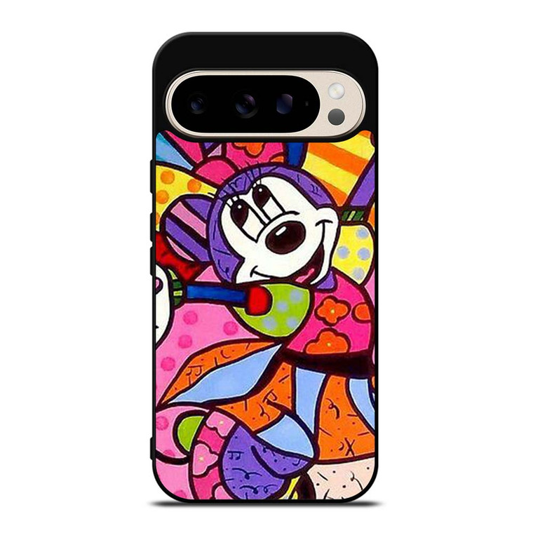 ROMERO BRITTO MINNIE MOUSE ART Google Pixel 9 Pro Case Cover