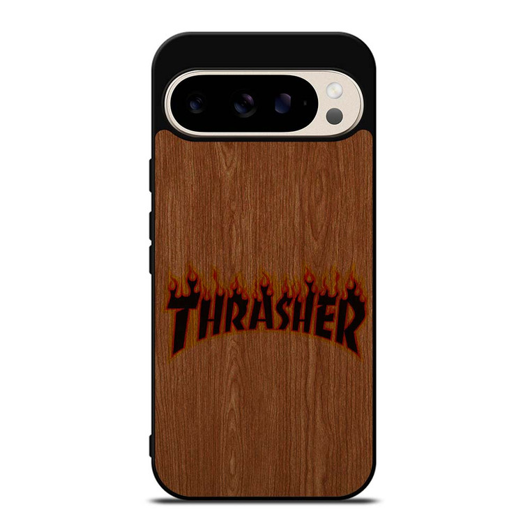 THRASHER SKATEBOARD WOODEN LOGO Google Pixel 9 Pro Case Cover