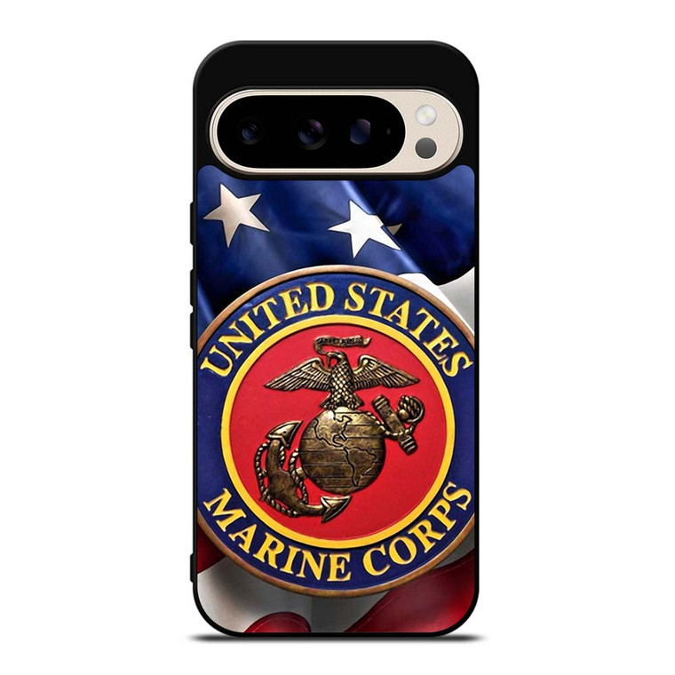 UNITED STATES US MARINE CORPS LOGO FLAG Google Pixel 9 Pro Case Cover UNITED STATES US MARINE CORPS LOGO FLAG Google Pixel 9 Pro Case Cover