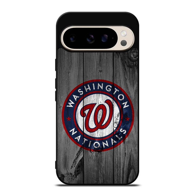 WASHINGTON NATIONALS BASEBALL MLB WOOD LOGO Google Pixel 9 Pro Case Cover