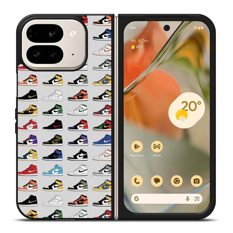 AIR JORDAN SHOES COLLAGE Google Pixel 9 Pro Fold Case Cover