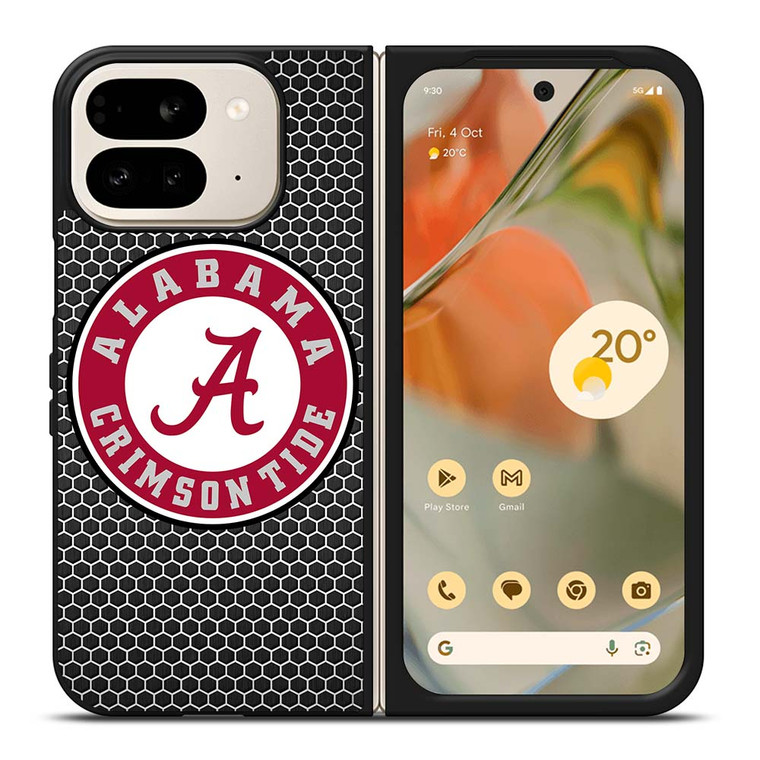 ALABAMA CRIMSON TIDE FOOTBALL METAL Google Pixel 9 Pro Fold Case Cover