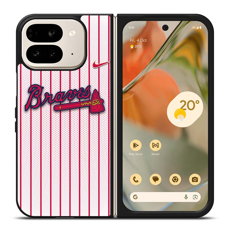 ATLANTA BRAVES MLB NIKE Google Pixel 9 Pro Fold Case Cover ATLANTA BRAVES MLB NIKE Google Pixel 9 Pro Fold Case Cover