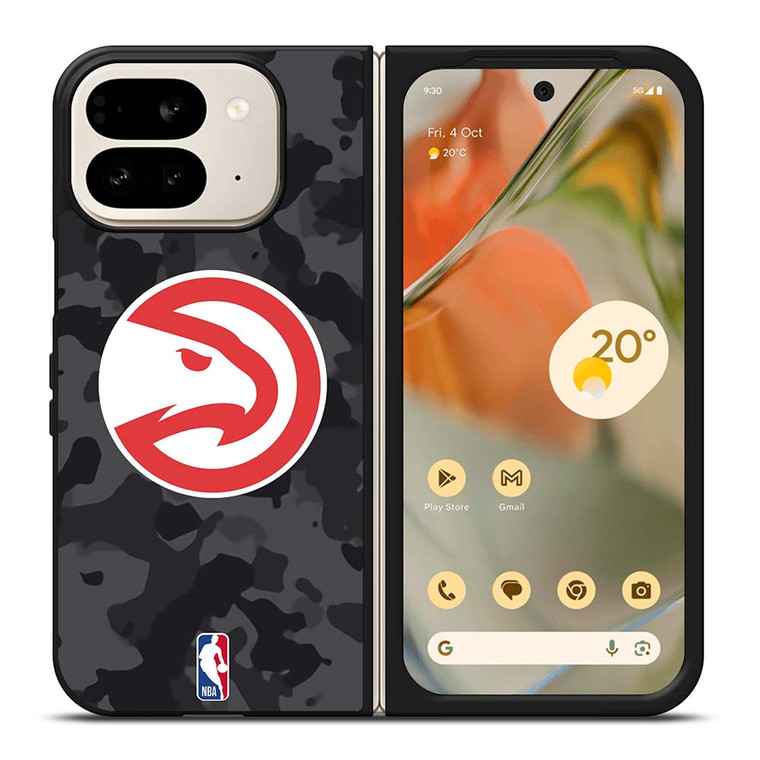 ATLANTA HAWKS BLACK CAMO Google Pixel 9 Pro Fold Case Cover