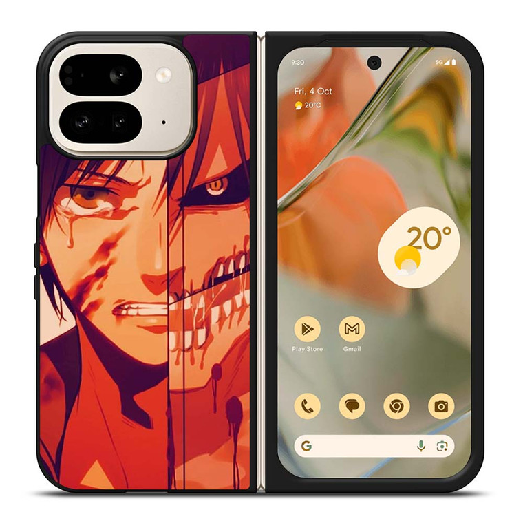ATTACK ON TITAN EREN YEAGER ANIME Google Pixel 9 Pro Fold Case Cover