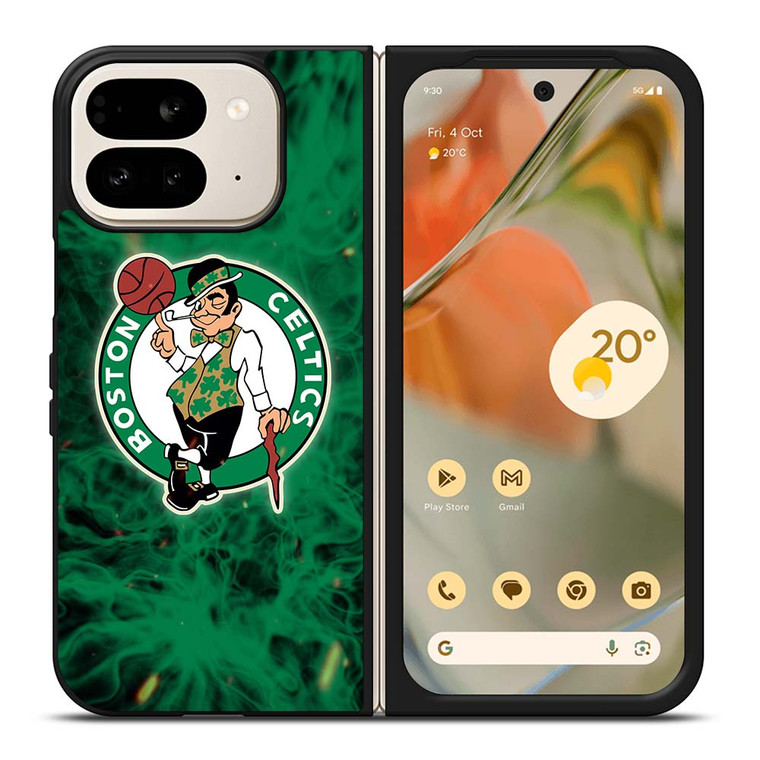BOSTON CELTICS BASKETBALL NBA FIRE Google Pixel 9 Pro Fold Case Cover