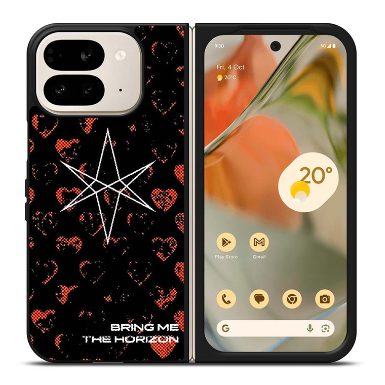 BRING ME THE HORIZON ROCK BAND LOGO Google Pixel 9 Pro Fold Case Cover BRING ME THE HORIZON ROCK BAND LOGO Google Pixel 9 Pro Fold Case Cover