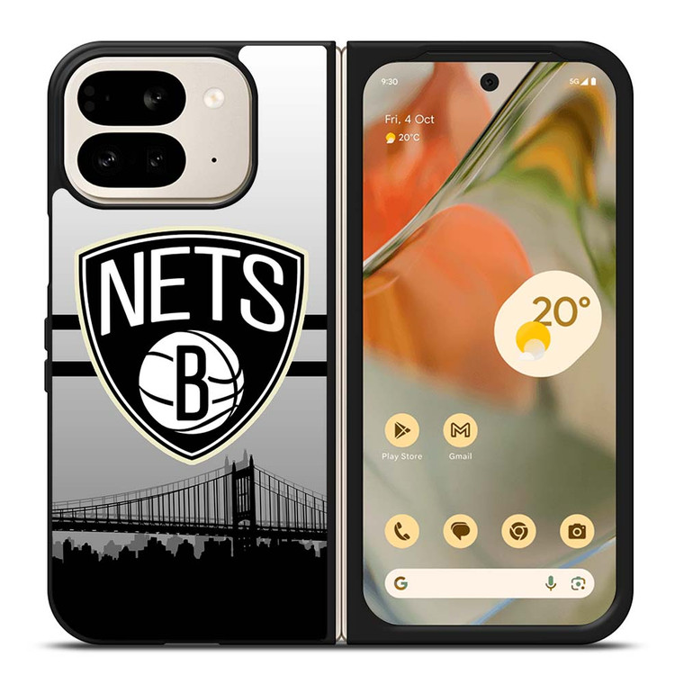 BROOKLYN NETS NBA SKYLINE Google Pixel 9 Pro Fold Case Cover