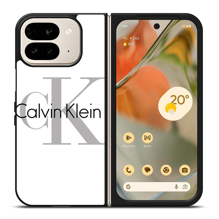 CALVIN KLEIN WHITE LOGO Google Pixel 9 Pro Fold Case Cover