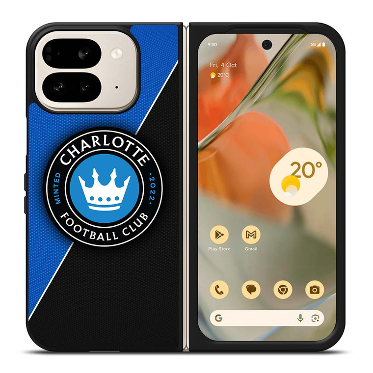 CHARLOTTE FC SOCCER MLS 2 Google Pixel 9 Pro Fold Case Cover